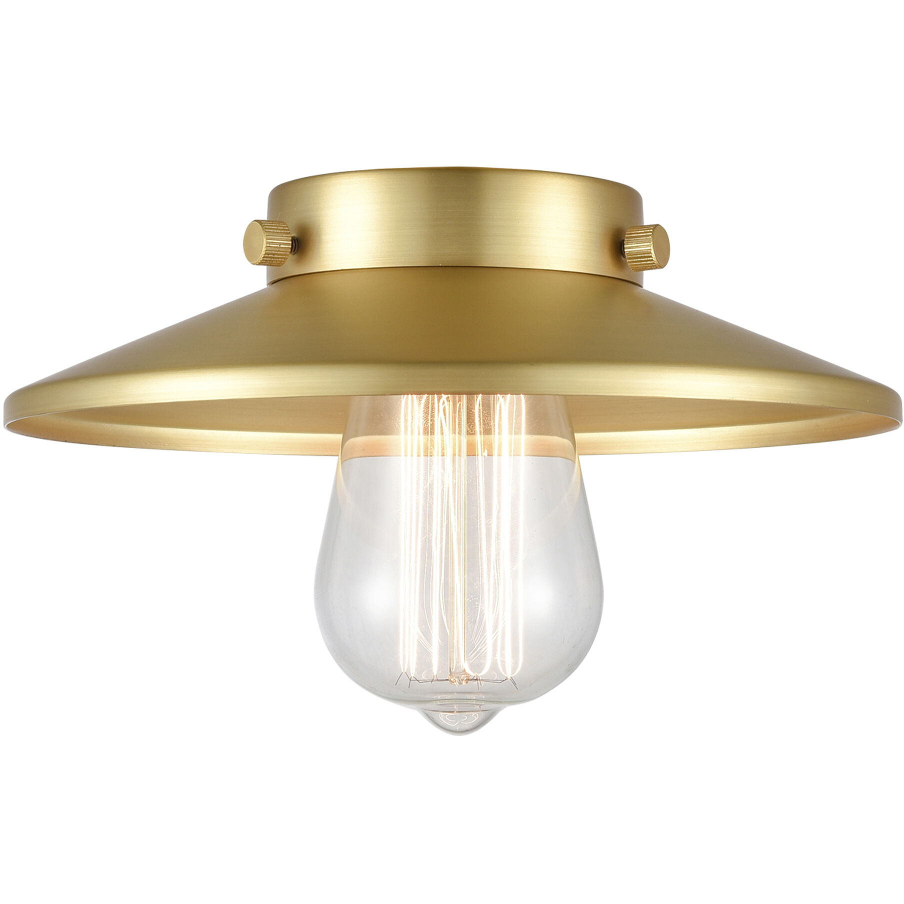 Franklin Restoration Railroad 1 Light 8 inch Satin Gold Mini Pendant Ceiling Light in Incandescent, Franklin Restoration